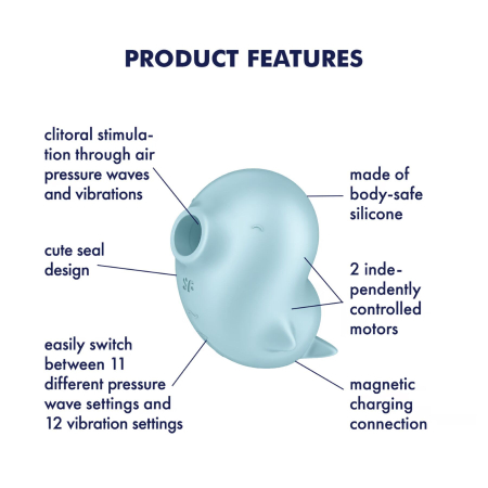 Вакуумний кліторальний стимулятор Satisfyer Sassy Seal - фото №4