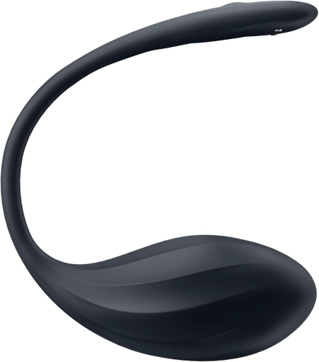 Віброяйце Satisfyer Ribbed Petal Connect App Black - фото №3