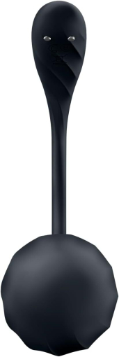 Віброяйце Satisfyer Ribbed Petal Connect App Black - фото №4