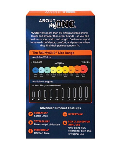 Презервативи MyONE Extra Wide & Long 10 шт, картонна коробка - фото №2