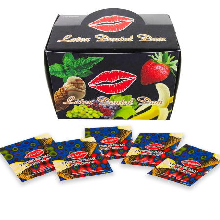 Набір латексних серветок Latex Dental Dams Vanilla 100 шт - фото №2