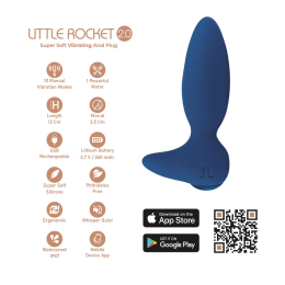 Анальна вібропробка Adrien Lastic Little Rocket 2.0 + APP - - фото №5