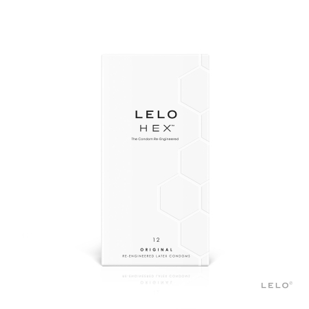 Презервативи LELO HEX Condoms Original 12 Pack, тонкі та суперміцні - фото