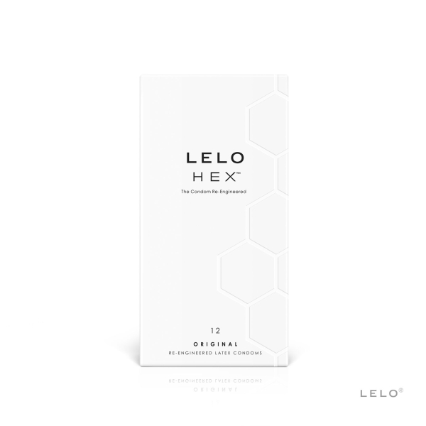 Презервативи LELO HEX Condoms Original 12 Pack, тонкі та суперміцні - фото