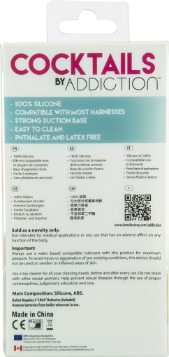 Фалоімітатор на присосці Cocktails by Addiction – Peach Bellini - фото №8