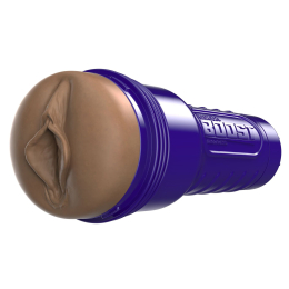 Мастурбатор-вагіна Fleshlight Boost Bang Medium Dark Flesh, плаваючі кільця Turbo Tech - - фото №6