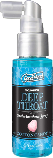 Спрей для мінету Doc Johnson GoodHead DeepThroat Spray - Cotton Candy 59 мл для глибокого мінету - фото