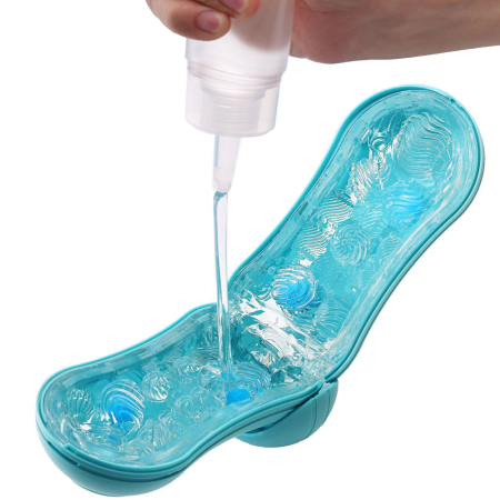 Мастурбатор Tenga Flip Orb — Ocean Blue, з можливістю зміни тиску та стимулювальними кульками всередині - фото №5