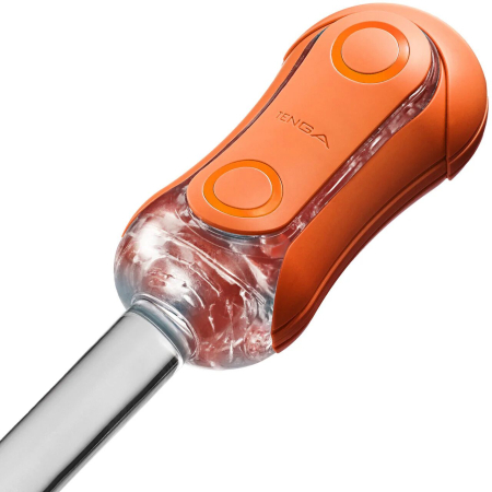 Мастурбатор Tenga Flip Orb — Sunset Orange, з можливістю зміни тиску та стимулювальними кульками всередині - фото №10