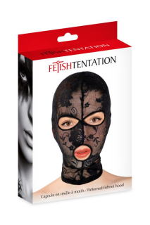 Капюшон для БДСМ Fetish Tentation Patterned fishnet hood - - фото №2