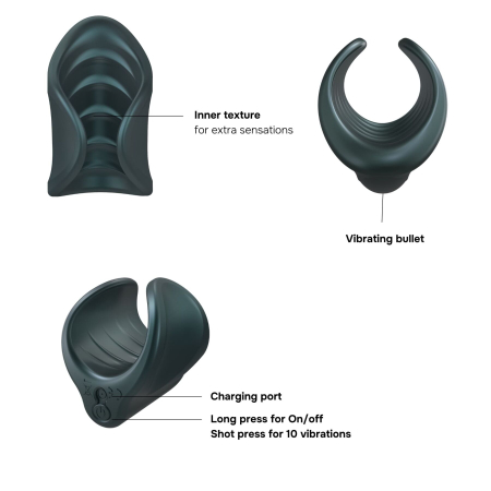 Мастурбатор Manwan STARTER, чудово для пар, регулювання тиску, вібромінет - фото №2