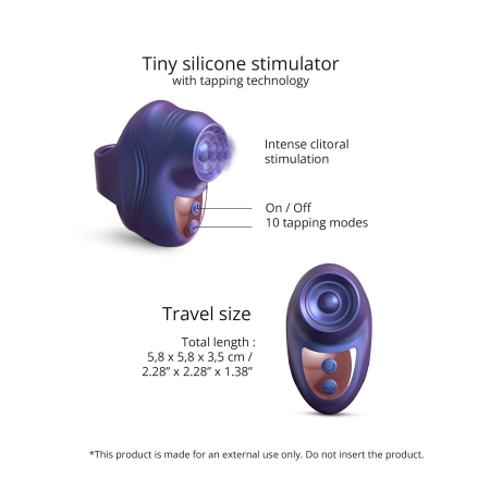 Вібратор на палець Love To Love KISSCOOL - IRIDESCENT INDIGO - фото №2