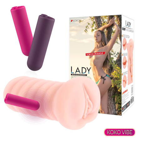 Мастурбатор-вагіна Kokos Lady Vibe - фото №3