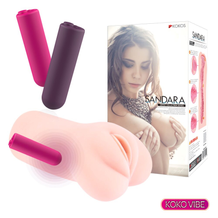 Мастурбатор-вагіна двошаровий Kokos Sandara Vibe - фото №3