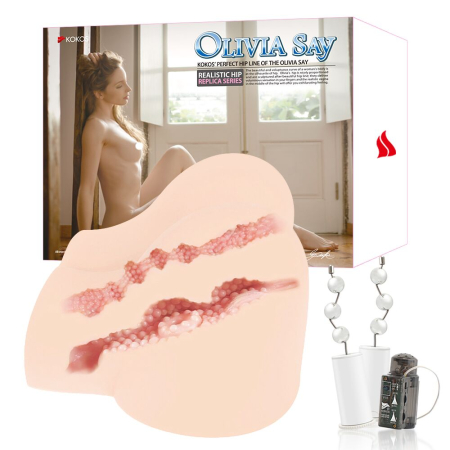 Мастурбатор Kokos OLIVIA SAY два входи: вагіна і попка - фото №4