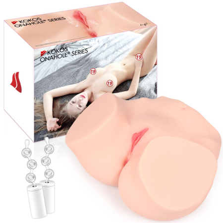 Мастурбатор Kokos 002 Hanna ONAHOLE Real Vagina 2WayPlus з функцією масажу та вібрацією - фото №8