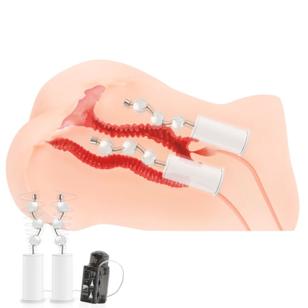 Мастурбатор Kokos 002 Hanna ONAHOLE Real Vagina 2WayPlus з функцією масажу та вібрацією - фото №6