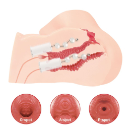 Мастурбатор Kokos 003 Maria ONAHOLE Real Vagina 2WayPlus з функцією масажу та вібрацією - - фото №7