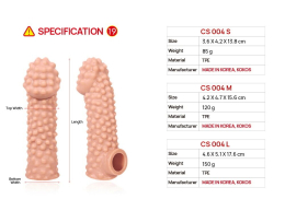 Насадка на член Kokos Cock Sleeve CS 004 M - - фото №5