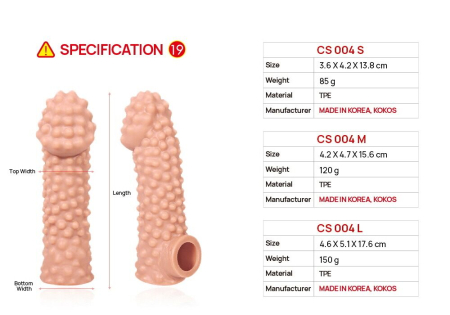 Насадка на член Kokos Cock Sleeve CS 004 L №5