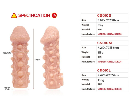 Насадка на член Kokos Cock Sleeve CS 010 M - фото №7