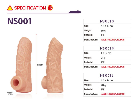 Насадка на член Kokos Nude Sleeve NS 001 L - фото №5