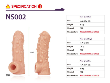 Насадка на член Kokos Nude Sleeve NS 002 L - фото №4