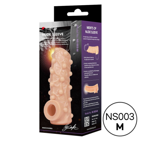 Насадка на член Kokos Nude Sleeve NS 003 M - фото №2