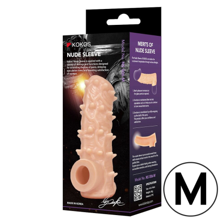 Насадка на член Kokos Nude Sleeve NS 006 M - фото №3