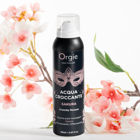 Масажна пінка Orgie – Acqua Croccante Sakura (150 мл), ефект бульбашок, що лопаються - фото №4