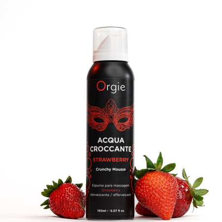 Масажна пінка Orgie – Acqua Croccante Strawberry (150 мл), ефект бульбашок, що лопаються - фото №4