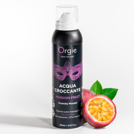 Масажна пінка Orgie – Acqua Croccante Passion Fruit (150 мл), ефект бульбашок, що лопаються - фото №4