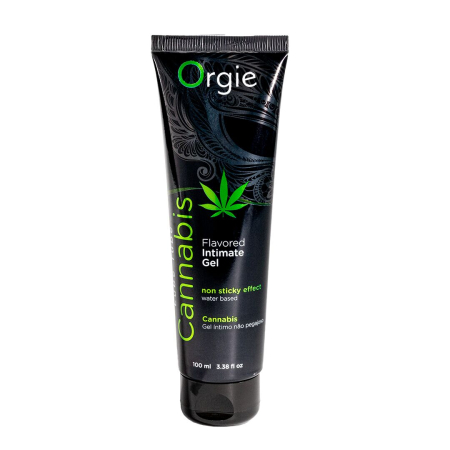 Лубрикант на водній основі Orgie Lube Tube Cannabis, 100 мл, їстівний, з олією насіння конопель - фото