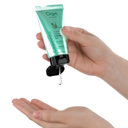 Лубрикант на водній основі Orgie Lube Tube Cocktail Caipirinha, 50 мл, смак цитрусового коктейлю - фото №2