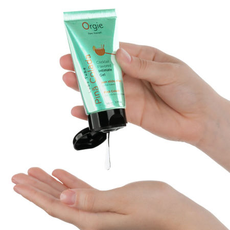 Лубрикант на водній основі Orgie Lube Tube Pina Colada, 50 мл, смак та аромат піна колади - фото №2