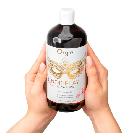Гель для NURU-масажу Orgie – Noriplay Ultra Slide (500 мл), екстракт морських водоростей, простирадло - фото №2