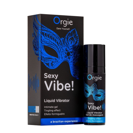 Рідкий вібратор Orgie Sexy Vibe! Liquid Vibrator, 15 мл, з ефектом мурашок - фото