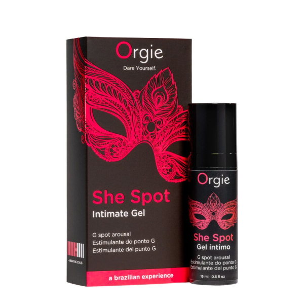 Гель для стимуляції точки G Orgie She Spot Intimate Gel, 15 мл, тепло-холод, ефект вібрації - фото