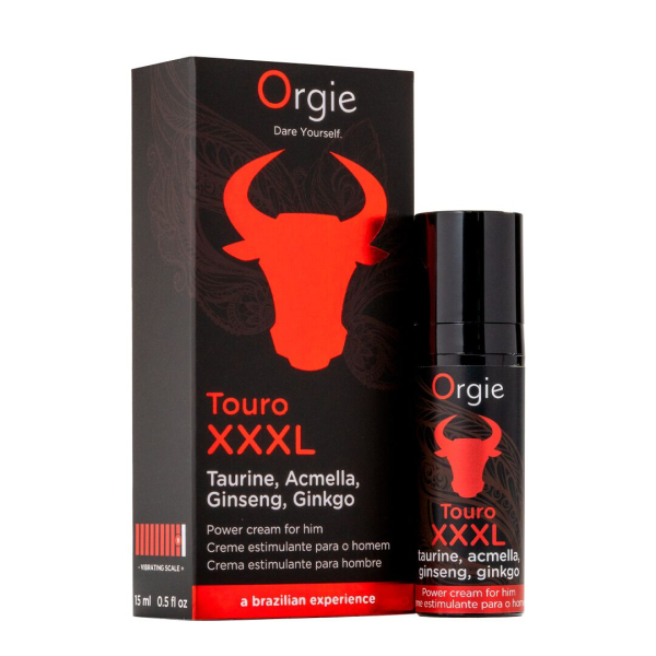 Крем для посилення ерекції Orgie Touro XXXL Power Cream, 15 мл, з ефектом вібрації - фото