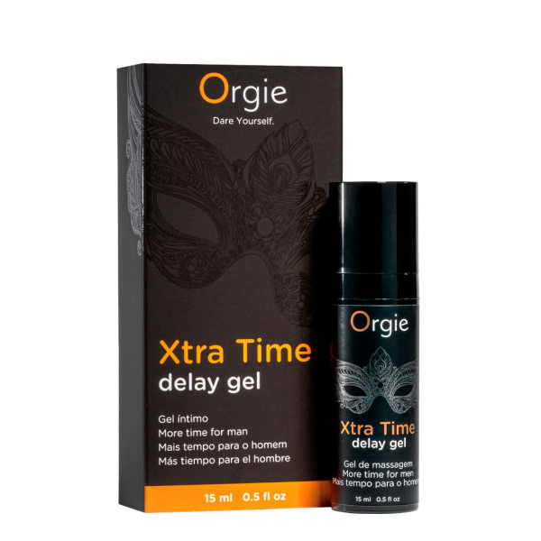 Гель-пролонгатор Orgie Xtra Time Delay Gel, 15 мл, на водній основі, без анестетиків - фото