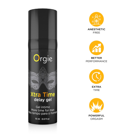 Гель-пролонгатор Orgie Xtra Time Delay Gel, 15 мл, на водній основі, без анестетиків - фото №3