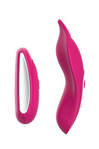 Вібратор у трусики Liebe Panty Vibe Recargable Cerise, нагрів до 39 °C, пульт, трусики в комплекті - фото №3