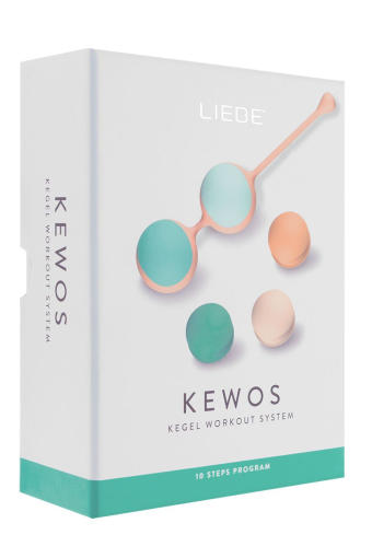 Вагінальні кульки Liebe Kewos — Peach/Mint, 5 кульок у комплекті, 15, 25, 35, 45 та 55 г - фото №5