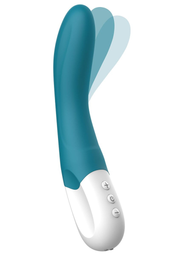 Вібратор точки G Liebe Bend It Rechargeable Ocean Blue, 10 режимів, дуже потужний, гнучкий стовбур - фото №2