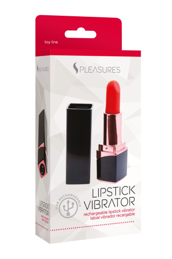 Вібратор-помада S Pleasures Lipstick Vibrator, дуже реалістичний, 10 режимів - фото №4