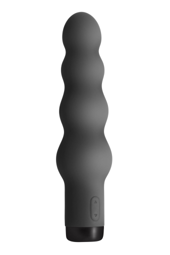 Вібратор S Pleasures Bullets Obsidian, чорний, у вигляді ряду кульок, 10 режимів, діаметр 4,2 см - фото