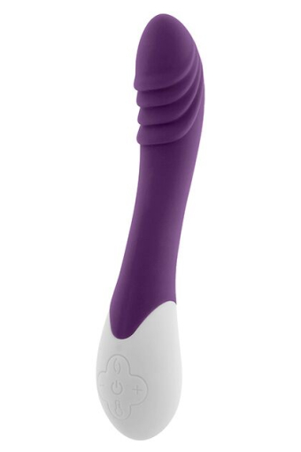 Вібратор S Pleasures Premium Phoenix, для точки G, фіолетовий, водостійкий, 16 видів вібрації, нагрів - фото