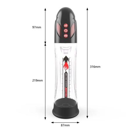 Автоматична гідропомпа 2в1 (вода/повітря) Water Bath, 2 режими, індикація рівня вакууму - фото №6