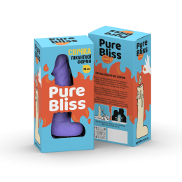 Свічка у вигляді члена Pure Bliss MINI Violet 15 см - - фото №7