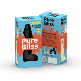 Свічка у вигляді члена Pure Bliss BIG Black 18 см - - фото №7
